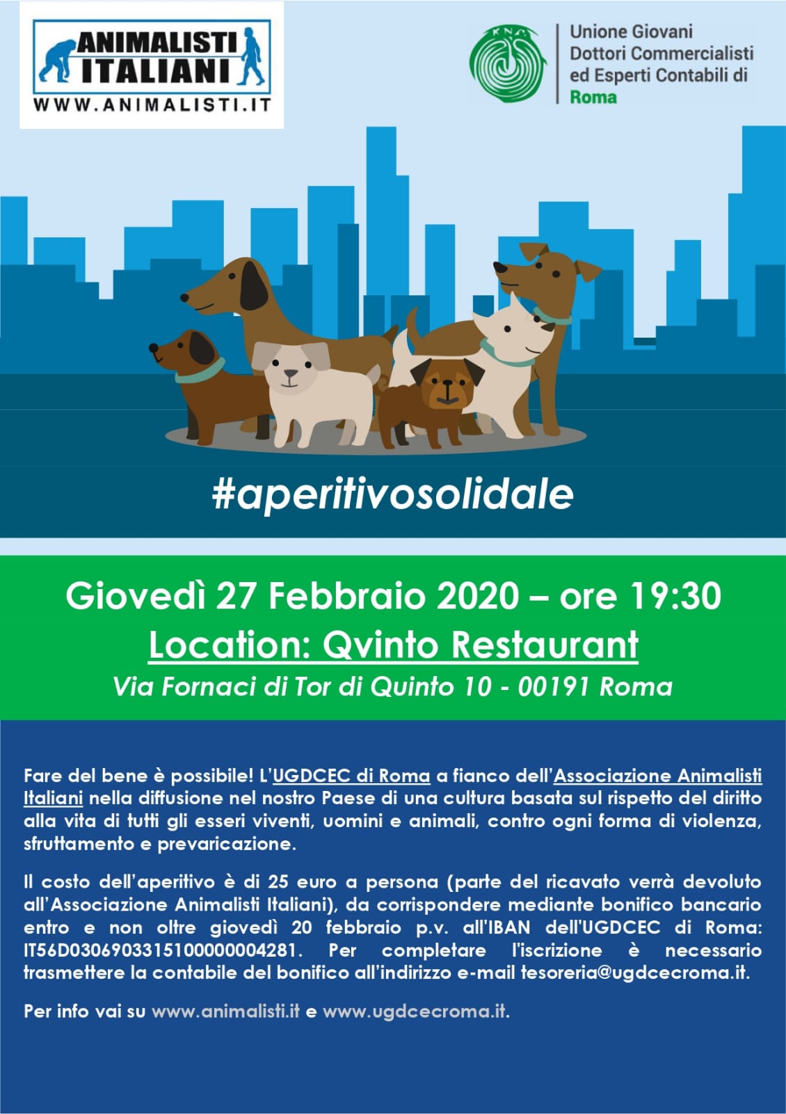 Aperitivo solidale