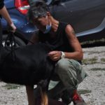 Tyson e la volontaria Veruska Tyson e la volontaria Veruska