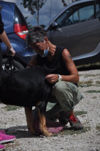 Tyson e la volontaria Veruska