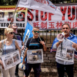 Stop Yulin, demonstration against the killing of dogs and cats in China for the traditional festival Photo by Stefano Montesi