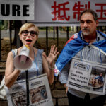 Stop Yulin, demonstration against the killing of dogs and cats in China for the traditional festival Photo by Stefano Montesi