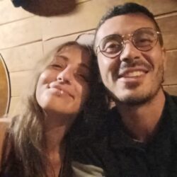 I volontari Elisa e Manuel